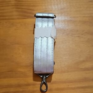 Lug  Metallic Silver Adjustable Webbed Satin Luxe VL Bag Strap - 1.5"